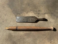 T.H. Witherby Warranted 3" Wide Slick Timber Frame Ship Framing Chisel Antique