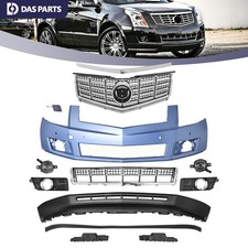 For Cadillac Srx 2013-2016 Front Upper Bumper Cover Wpark Sensor Hole Wgrille