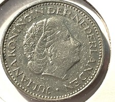 Netherlands 1972 1 Gulden coin