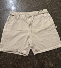 CARHARTT Vintage Men s 36 Original Fit Canvas Carpenter Work Shorts B25 DES