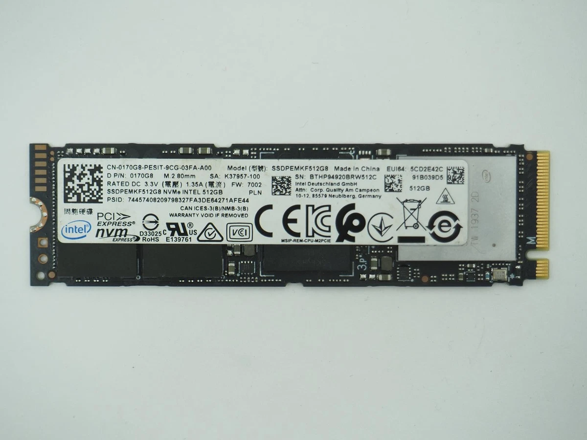 Intel M.2 Interface 512 GB Solid State Drives for sale | eBay