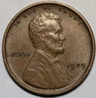 1909 vdb lincoln wheat cent penny 1c - combined shipping available
