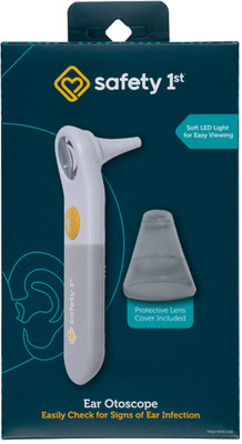 Brand New Safety 1st Ear Otoscope, Grey, Soft Led Light, Protective Cap E11E