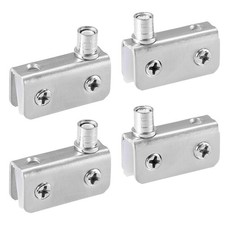 Glass hinge stainless steel hinge pin lock glass 40x13x20mm, 2 pairs
