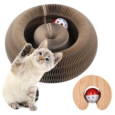 1 Pack Accordion Magic Organ Cat Scratcher Toy for Indoor Cats - Cardboard Sc...