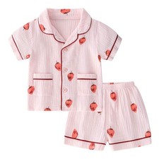 Baby Pajamas Summer Short Pjs for Girls 3T Strawberry