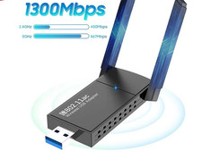 lot of 2 USB 3.0 Wireless WIFI Adapter 1300Mbps Long Range