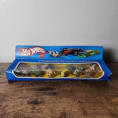 Vintage 1980s - Hot Wheels - Classic Machines Set of 6 Cars - Sealed  - Gift Box