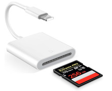 Apple MFi Certified Lightning to SD Card Camera Reader for iPhone New