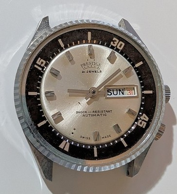 Prestige 21J BFG 158 Watch Automatic Movement + Case  Spares + Repairs