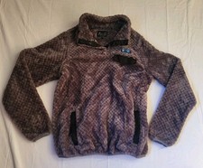 Simply Southern Pullover Women's Sz Small Purple Plush Fleece Snap Button S