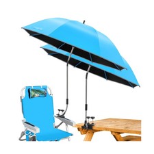 Beach Umbrella, 2PACK 48.7inch Chair Umbrella with Clamp adjustable... Fast Ship