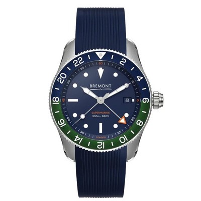 Bremont Supermarine S302 GMT Blue Dial 40mm Unworn Full Set S302-BLGN-R-S