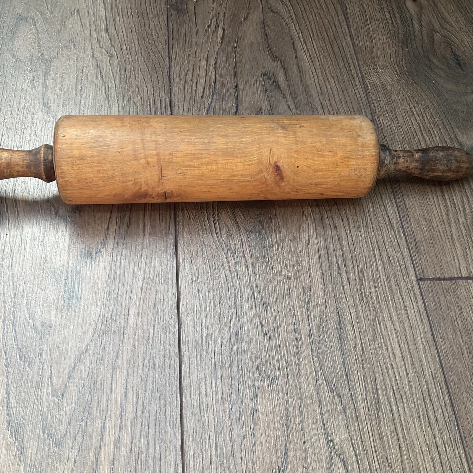 Vintage Antique Wood Rolling Pin Kitchenalia Country Cottage Kitchen Display