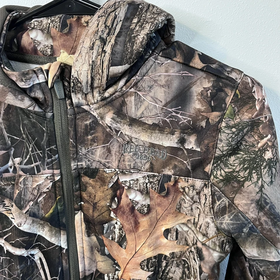 Chaqueta Red Head Juvenil Grande Camuflada Cremallera Peso Medio Polar Bajo Pro Juvenil Foto 3 de 4