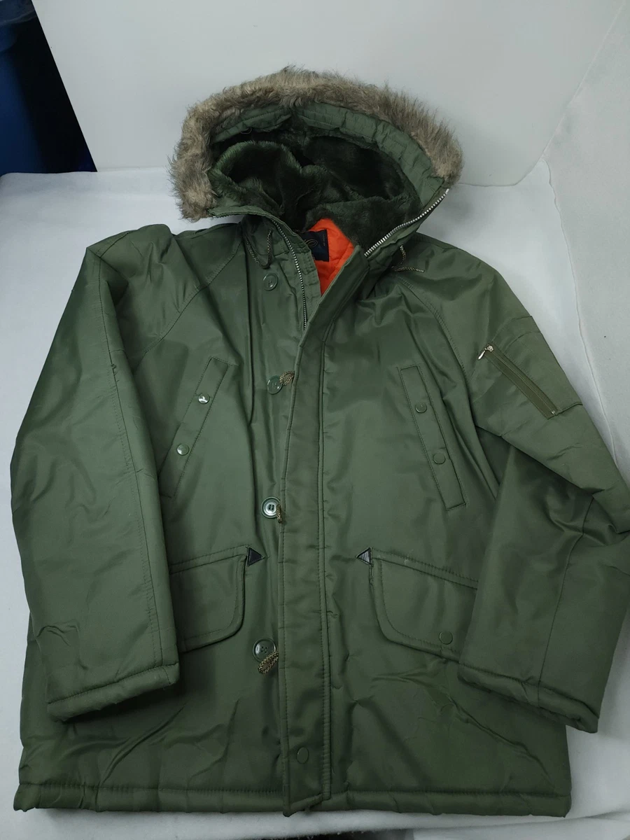 Parka Green 1970s Vintage Outerwear Coats & Jackets for Men for