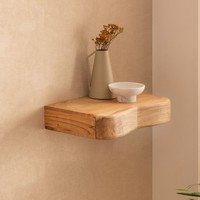 Wandregal Akazie 40Cm HäNgeregal Mit Schublade Holz Wandboard Regal FüR Die Wand