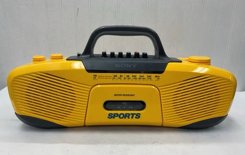 Vintage Sony Sports CFS-902 Boombox Radio Cassette Tape Player Recorder | TESTED