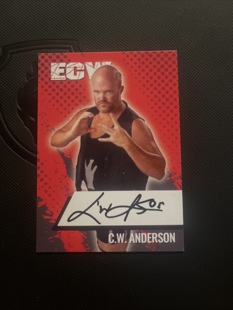 Cw Anderson signierte Karte Ecw
