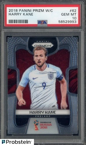 2018 Panini Prizm World Cup Harry Kane PSA 10