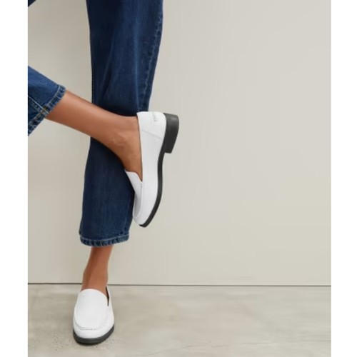 Everlane SZ 11 The Modern Loafer in White NEW Sold Out Minimal Classic Modern - Picture 9 of 12