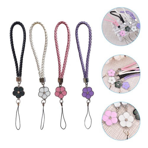 4 Pcs Mobile Phone Straps Miss Beaded Lanyard Keychain Charm Wrist Cell - Photo 8/12