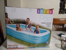 Open box Intex Swim Center Family Inflatable Pool 120” X 72” X 22” For Ages 6+