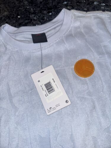 Jordan Boys' Fuel Up, Cool Down Terry T-Shirt - Size L- Football Gray