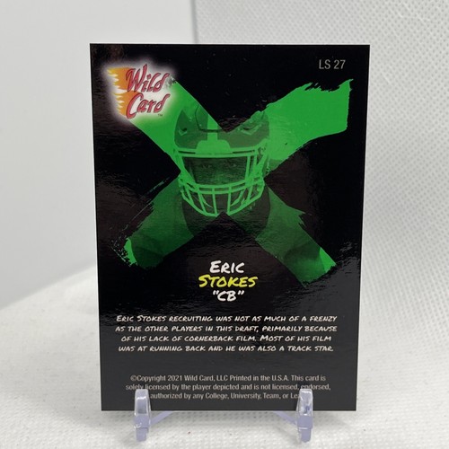 Eric Stokes- 2021 Wild Card Alumination- Light Show Holo Lux #ed /225 - Picture 4 of 6