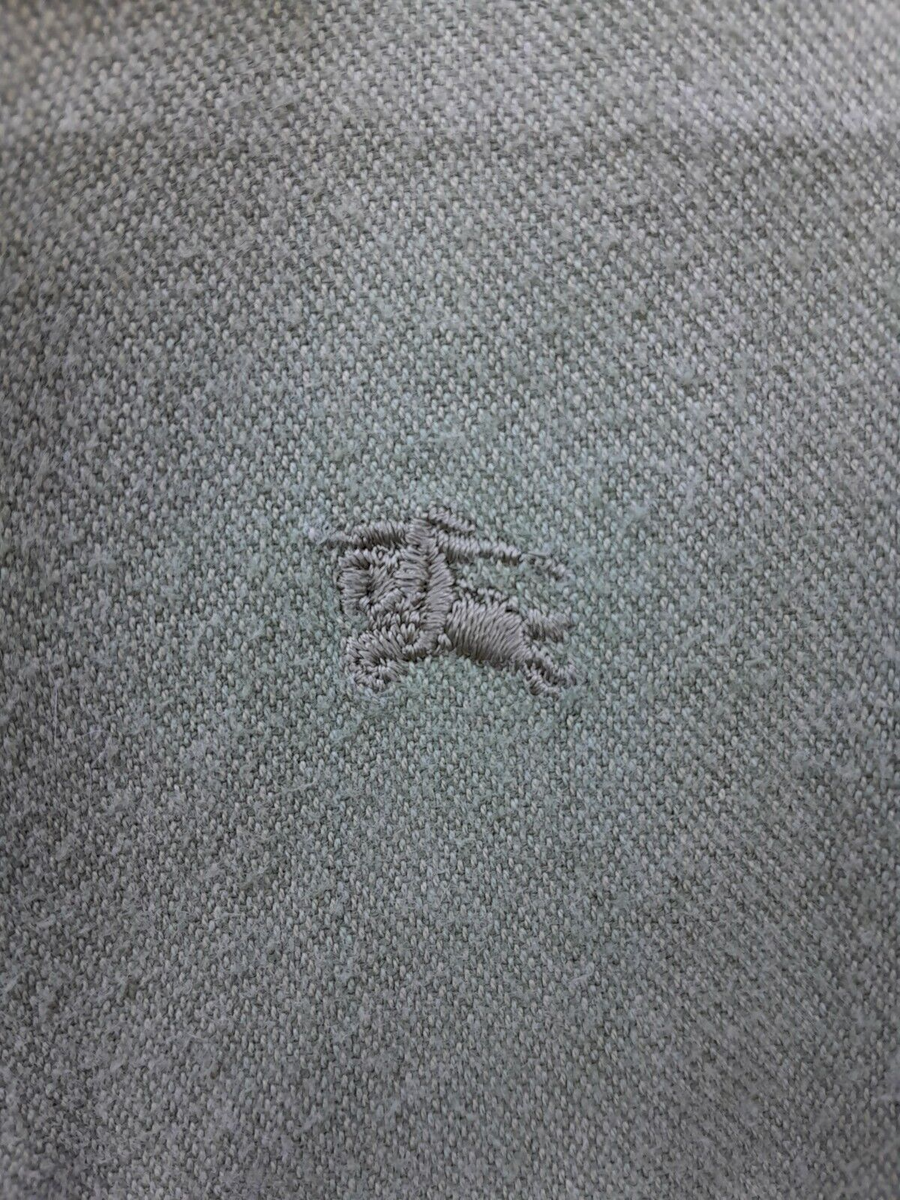 Burberry London Shirt Women's EU46 Green Logo Pockets Made n Burberry London Shirt Women's EU46 Green Logo Pockets Made n