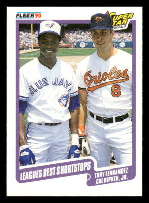 -KJ- 1990 Fleer Cal Ripken Tony Fernandez #634 *Free Shipping* Baltimore Orioles