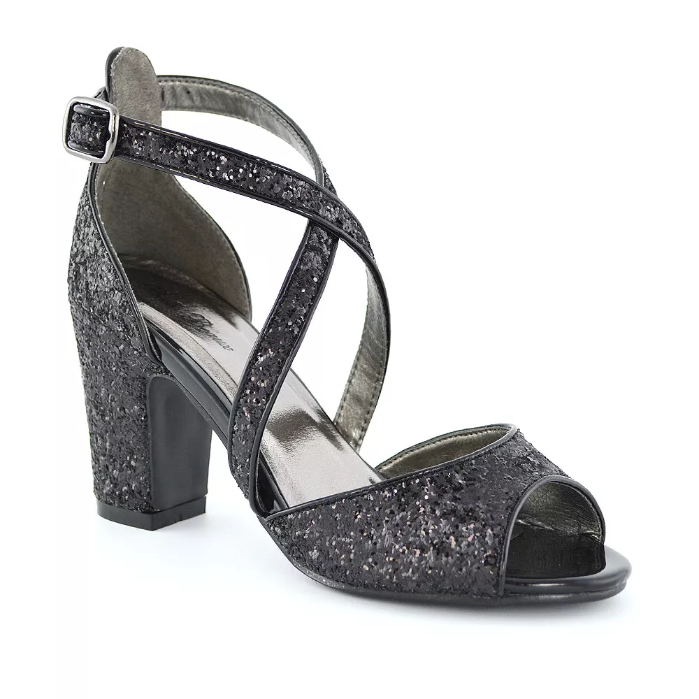 Womens Strappy Ankle Strap Sandals Ladies Block Mid Low Heel Party