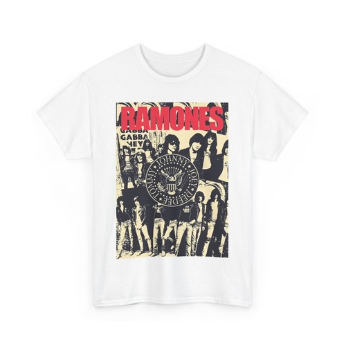 Ramones T-shirt vintage punk rock Retro graphic band Unisex Heavy Cotton Tee - Picture 4 of 13