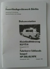 Dokumentation KLF-B1000 Feuerwehr 1981,mit Risszeichnungen vom Haspelnachläufer.