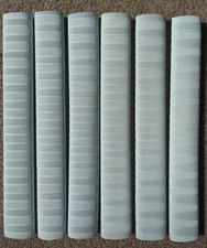 6x BAND CHEVRON Cricket Bat Grip - WHITE - Oz Stock