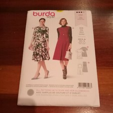 NEW/UNCUT 6297 Burda Pattern Misses Dresses 2 Variations (Size 8,10,12,14,16,18)