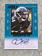 2013 Panini Score Inscriptions Cecil Shorts III Auto!