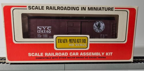 🔥🔥VINTAGE HO TM 40' POST WAR BOXCAR RED NEW YORK CENTRAL #174740🔥🔥 - Picture 2 of 8