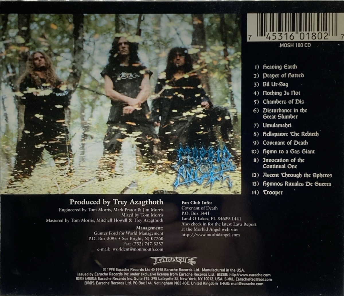 英2LP Morbid Angel Formulas Fatal To The Flesh MOSH180LPUS Earache 未開封 /00660 Amazon.com: Formulas Fatal To The Flesh: CDs & Vinyl