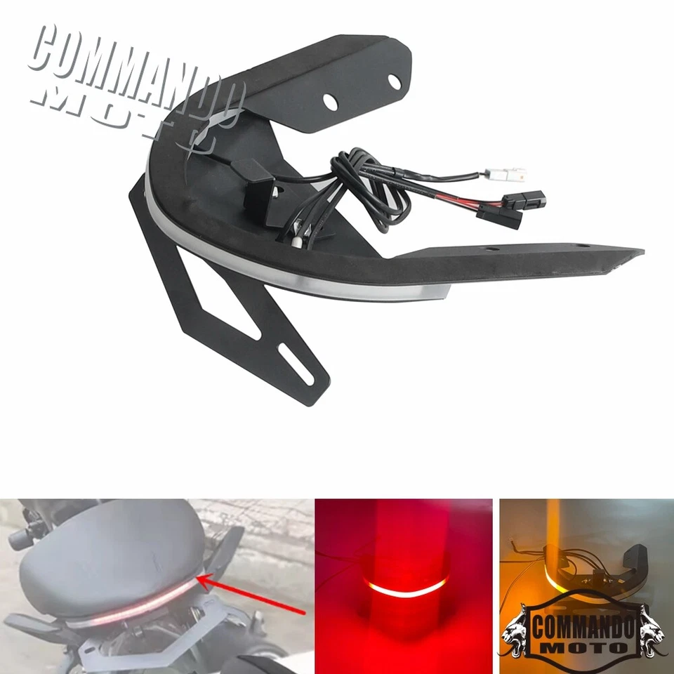 For Ducati Monster 1200 S 821 2014-17 LED Fender Eliminator Kit Brake Turn Light - Image 2 of 4