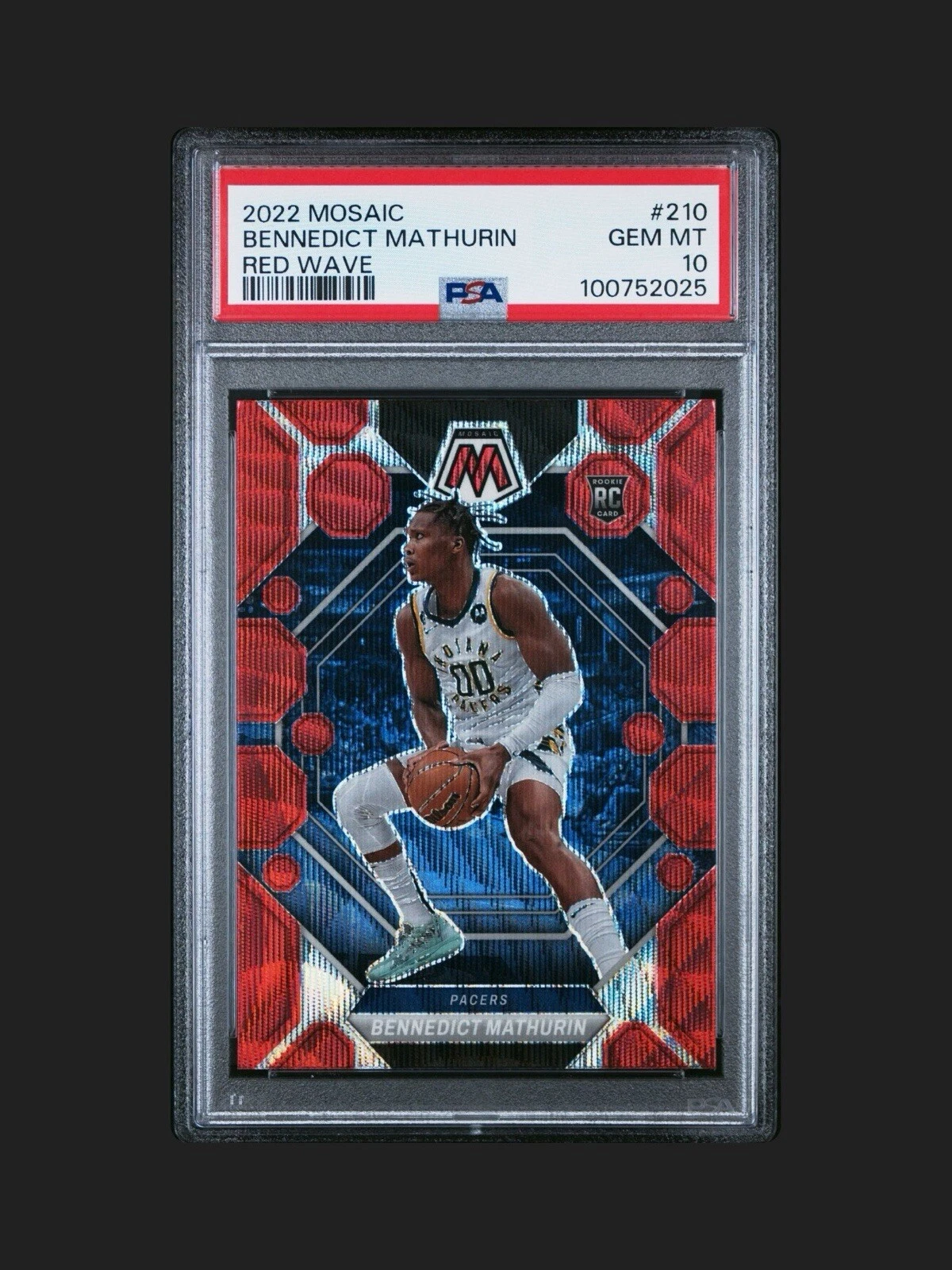 BENNEDICT MATHURIN 210 2022 PANINI MOSAIC | RED WAVE