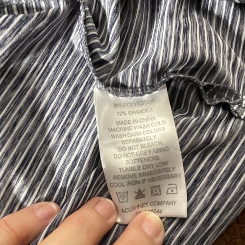 FJ Footjoy golf shirt xl gray striped - Picture 5 of 5
