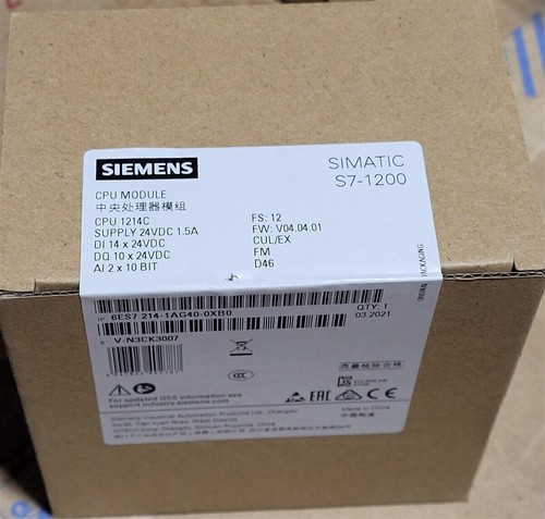New with Unopened box 6ES7 214-1AG40-0XB0 6ES7214-1AG40-0XB0 Siemens - Picture 2 of 3