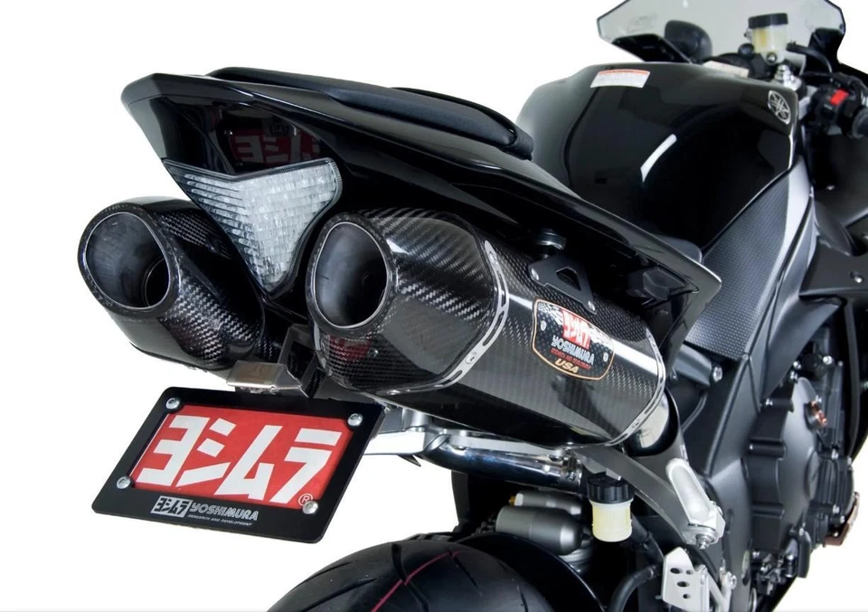 Par de calzoncillos de escape de carbono Yoshimura R77 carrera Yamaha YZF-R1 2009 - 2014 Foto 2 de 3