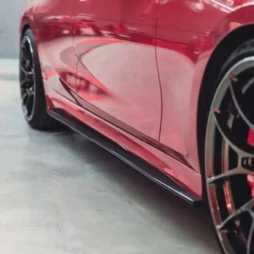 CMST Style Gloss Black Side Skirt Extension Panel For 19-2024 BMW G20 330i M340i