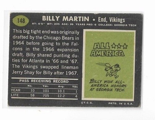 1969 Topps Football Cards Multi-Listing, Combined Shipping - Picture 36 of 98