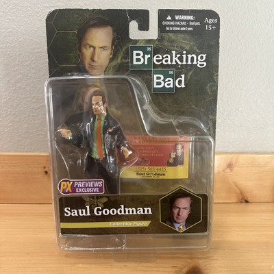 Breaking Bad Saul Goodman Figure PX Previews W/ Business Card Mezco 2014 Sealed