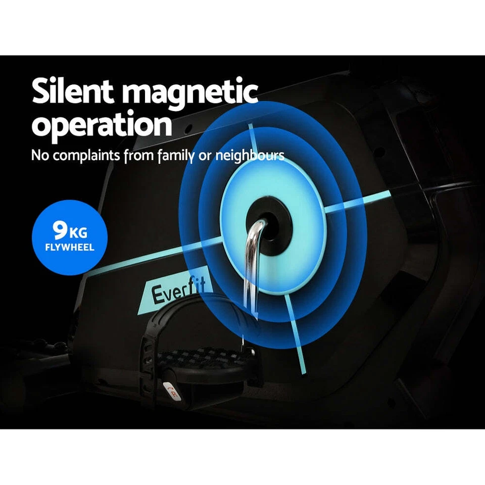 NNEDSZ Magnetic Recumbent Exercise Bike Fitness Cycle Trainer Gym Equipment - Image 4 of 4