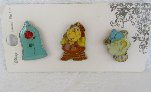 Juego de Pines Disney Loungefly Beauty and the Beast RARO NUEVO - Imagen 2 de 4