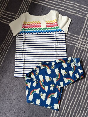 Mini Boden/Hanna Andersson Regenbogen Set, 10 Jahre, NEU